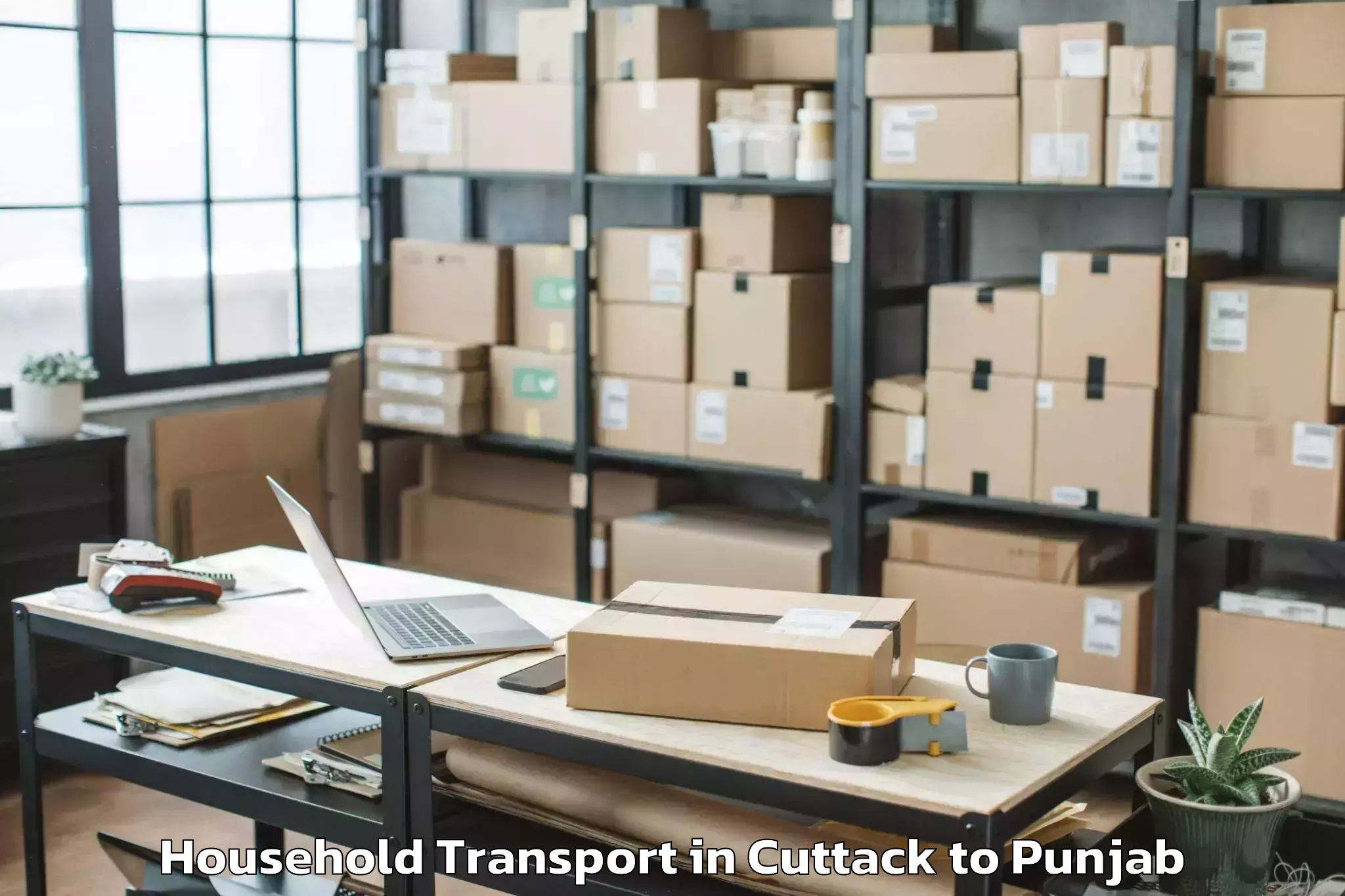 Efficient Cuttack to Qadian Household Transport